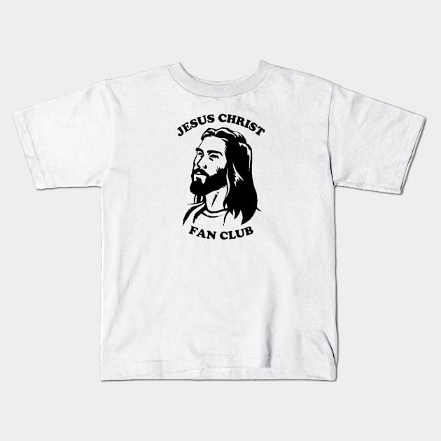 For Jesus Christ Fans Devotional Illustration for Christians Kids T-Shirt by Contentarama